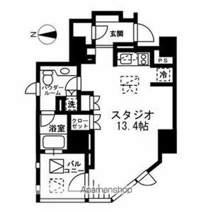 プライムアーバン四谷外苑東[1R/36.09m2]の間取図