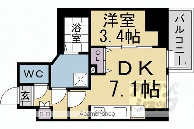 ファステート京都東寺フェイブの間取り写真
