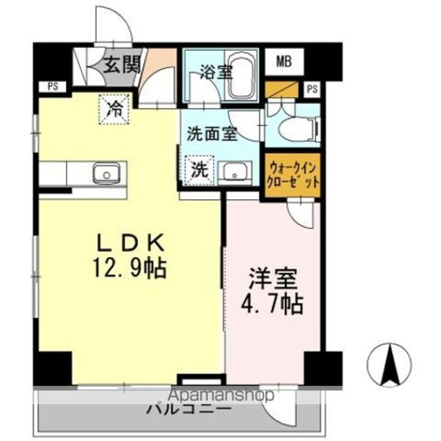 フォーリア井荻[1LDK/40.42m2]の間取図