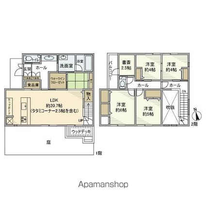 柏原戸建[4LDK/113.37m2]の間取図