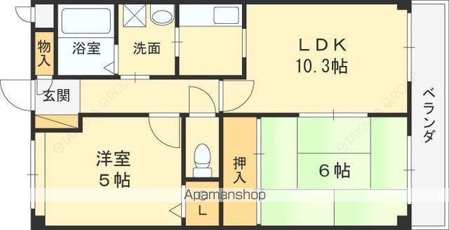 アフロディ布市の間取り写真