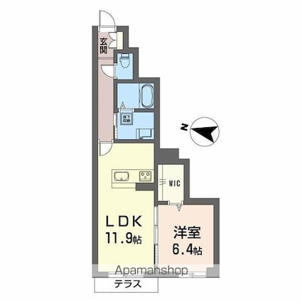 サン　ビレッジ[1LDK/47.22m2]の間取図