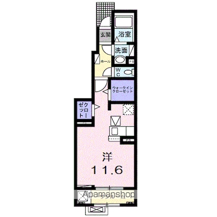 スターチス[1R/36.41m2]の間取図