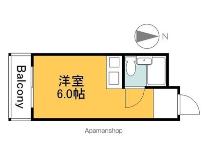 広島県広島市中区舟入南５丁目[1R/15.68m2]の間取図