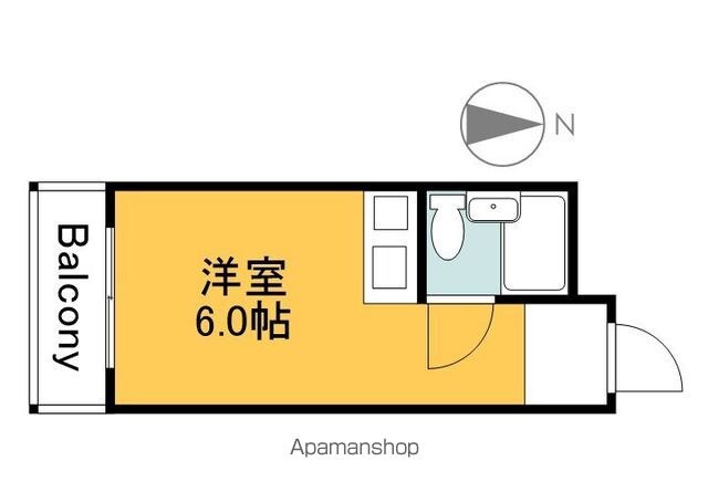 広島県広島市中区舟入南５丁目[1R/15.68m2]の間取図