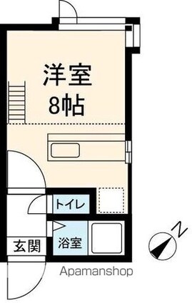 プチメゾン文京台[1R/21.45m2]の間取図