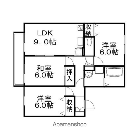 【フルールの間取り】