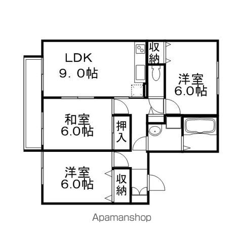 フルールの間取り