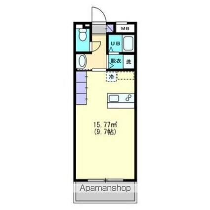 レジデンスＭ[1K/30.92m2]の間取図