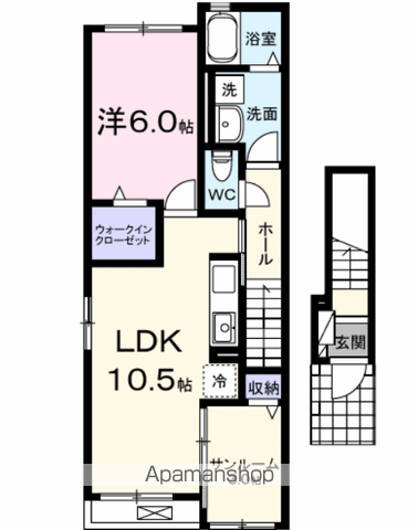 コンフォールAの間取り写真