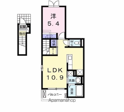 セレーノ　エム[1LDK/41.29m2]の間取図