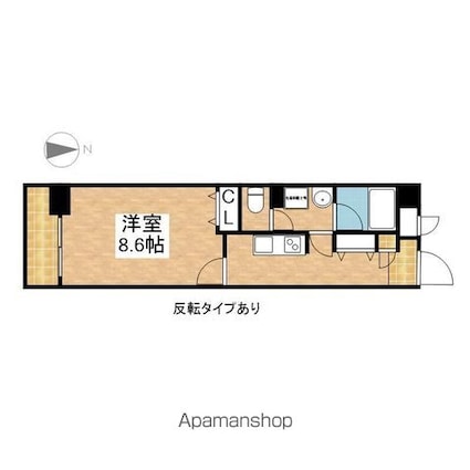 Ｅｎｃｈａｎｔｅ　泉[1K/31.5m2]の間取図