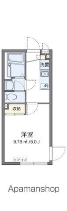 クレイノラメールエムズ[1K/20.02m2]の間取図