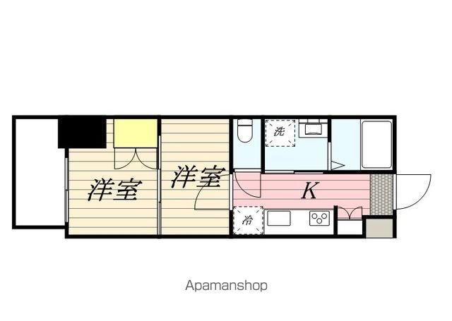 【福岡市博多区堅粕のマンションの間取り】