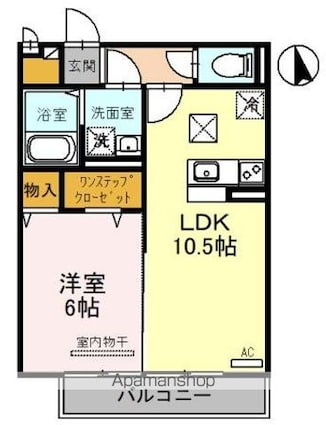 シャン・リアン　Ｔ．Ｙ[1LDK/40.08m2]の間取図