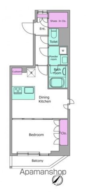 ラクラス押上[1LDK/41.05m2]の間取図