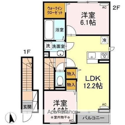 Ｃａｓａ　Ｆｅｌｉｃｅ[2LDK/57.8m2]の間取図