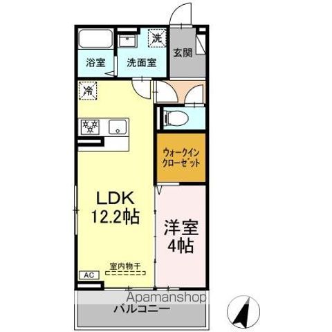 メゾンラフィ―ネ 203 ｜ 山梨県甲府市荒川２丁目3-11（賃貸アパート1LDK・2階・41.95㎡） その2