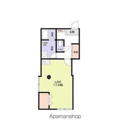 メゾンドフィナンシェ[1R/38.8m2]の間取図