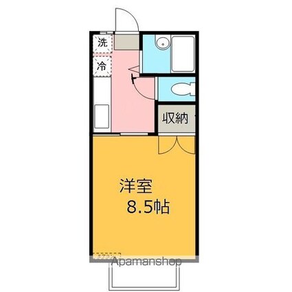 コーポミスティオス[1K/23.18m2]の配置図
