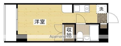 ＳＥ．ＢＬＤ　Ｔｏｕｋａｉｃｈｉ[1K/17.84m2]の間取図