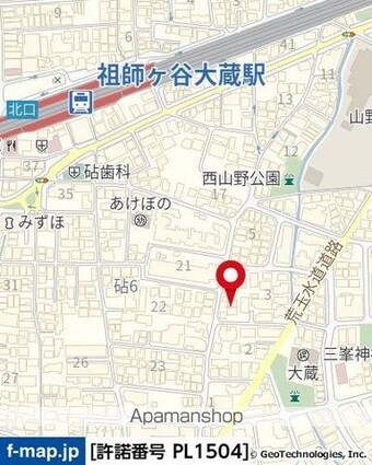 扶桑ハイツ祖師谷大蔵[1R/17.64m2]の周辺