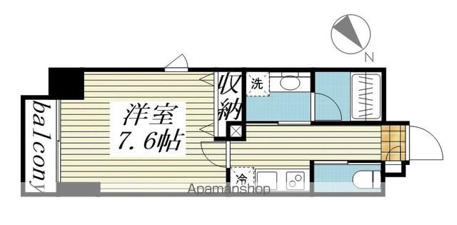 レーヴ飛鳥山フェルクルールの間取り