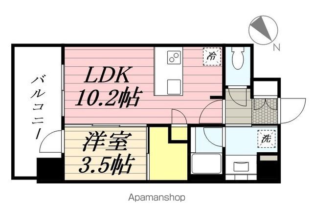 リーフル博多の間取り