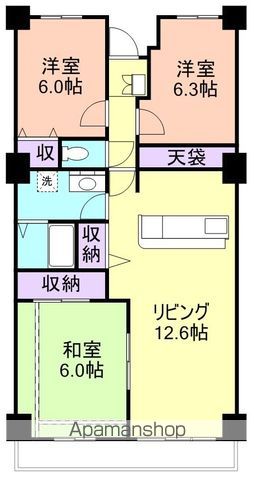 和歌山市中のマンションの間取り