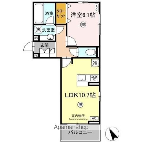 DーROOM IZUMIの間取り写真