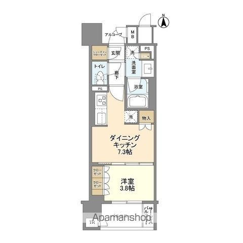 ブランズ京都河原町通の間取り写真