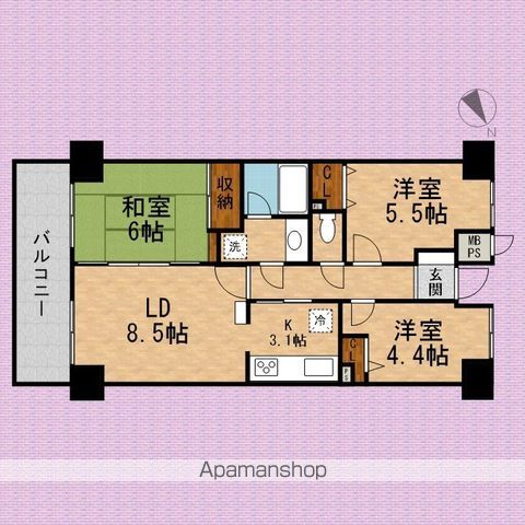 ファミール川越の間取り写真