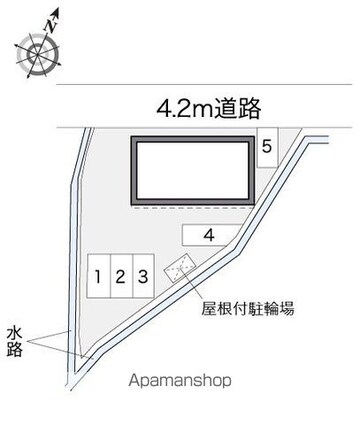 レオパレス優[2DK/40.95m2]の配置図