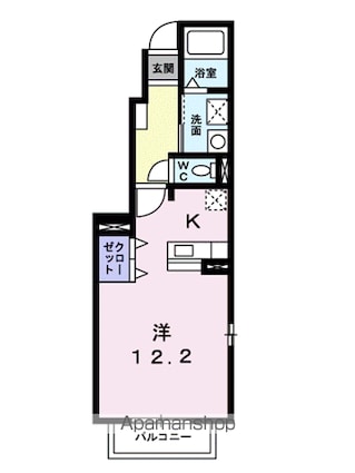 セレナ・カーサＡ[1R/33.15m2]の間取図
