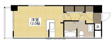 ＪＲ新白島駅前東亜ビル[1R/31.68m2]の間取図