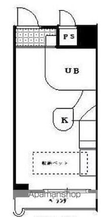 ラ・パルフェ・ド・コリドール[1R/19m2]の間取図