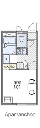 レオパレスヒロ[1K/20.28m2]の間取図