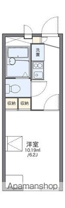 レオパレスクラッセ[1K/19.87m2]の間取図