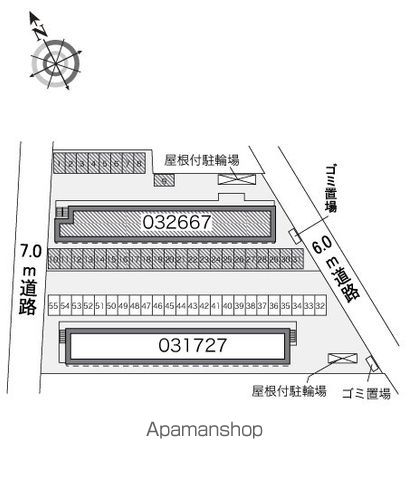 レオパレスドリームライフ 107 ｜ 千葉県富里市七栄272-76（賃貸アパート1LDK・1階・43.06㎡） その17