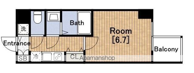 プレミアムコート谷町4丁目の間取り写真