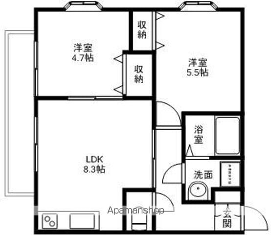 【アネックス長者原Ｂ棟の間取り】