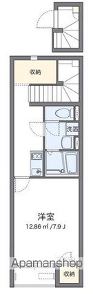 クレイノ福室南２[1K/31.42m2]の間取図