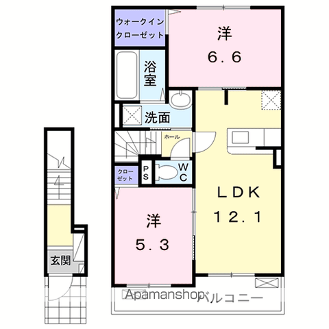 クラールVIIの間取り写真