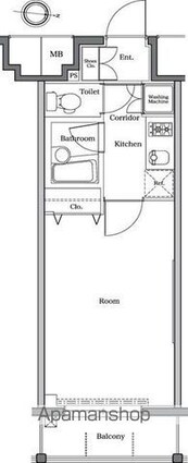 ＲＡＳＩＳ　大山山手通り[1K/24.22m2]の間取図