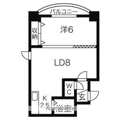 コトン大通中央の間取り写真