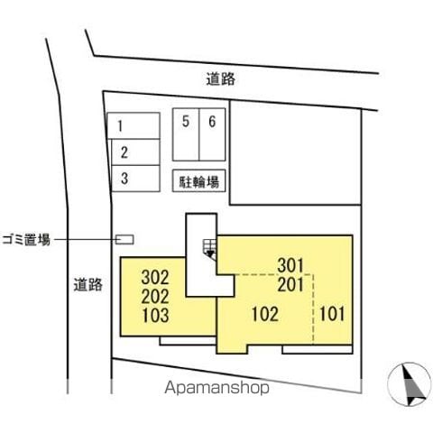 ＲＥＳＩＤＥＮＣＥ　ＲＩＣＯ 201 ｜ 神奈川県茅ヶ崎市松が丘２丁目2509-1､-2､2529-2の各1部（賃貸アパート3LDK・2階・76.34㎡） その3