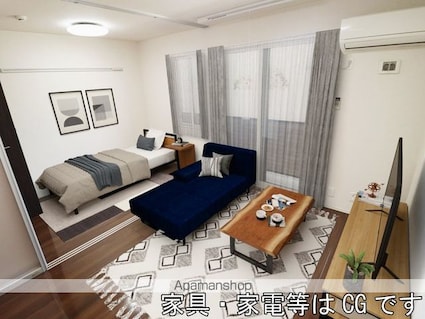 茨城県水戸市平須町[1LDK/33.38m2]のリビング・居間