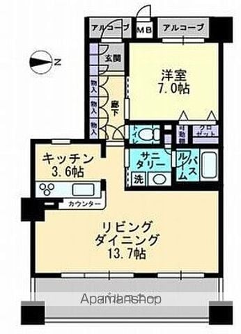 アルファステイツ桃太郎大通りの間取り写真
