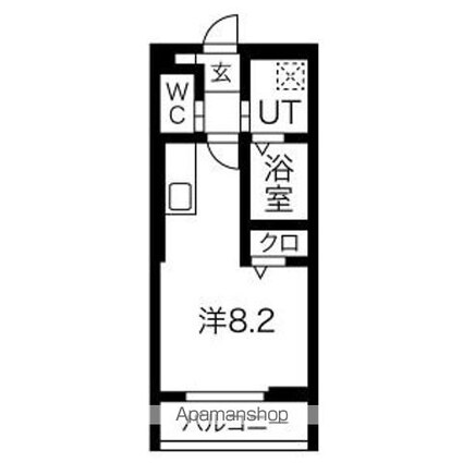 ＲＳ　Ｒｅｓｉｄｅｎｃｅ[1R/22.9m2]の間取図