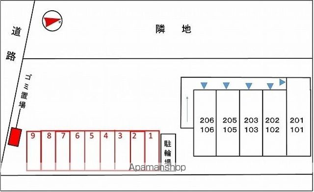 【和歌山市梶取のアパートの写真】